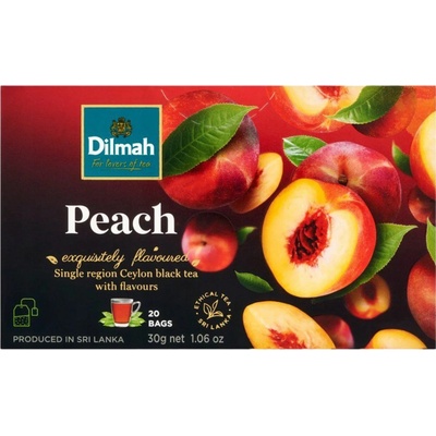 Dilmah Broskyňa čierny čaj 20 x 2 g