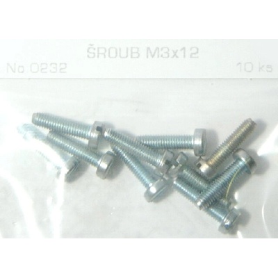 MP Jet 0232 Šroub M3x12 10 ks – Zbozi.Blesk.cz