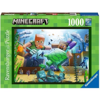 Ravensburger - Puzzle Minecraft Mozaika - 1 000 piese