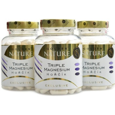 Golden Nature Exclusive Triple magnesium hořčík 300 kapsúl