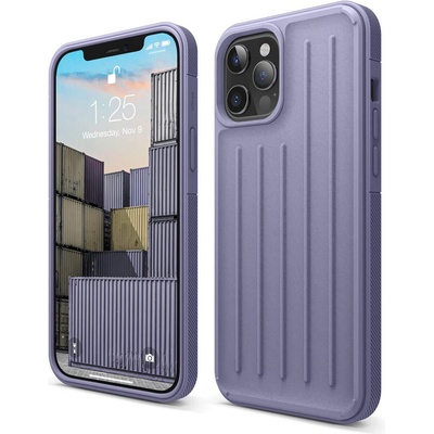 elago Armor Case - удароустойчив силиконов (TPU) калъф за iPhone 12 Pro Max (лилав)