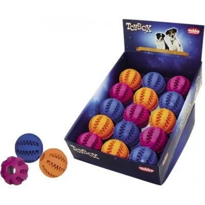 NOBBY Гумена топка с шипове различни цветове nobby Германия 60456 - 7, 5 см