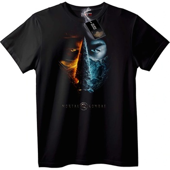 NOONEBRAND Тениска Mortal Kombat Разделено Лице - S, White