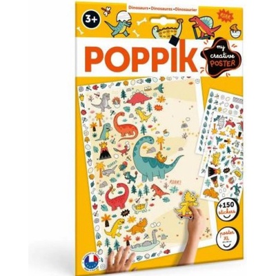 POPPIK Kreativní samolepková sada Dinosauři