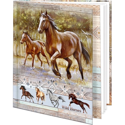 Argus Památníček 12,5 x 14,5 cm Wild horses – Zboží Dáma