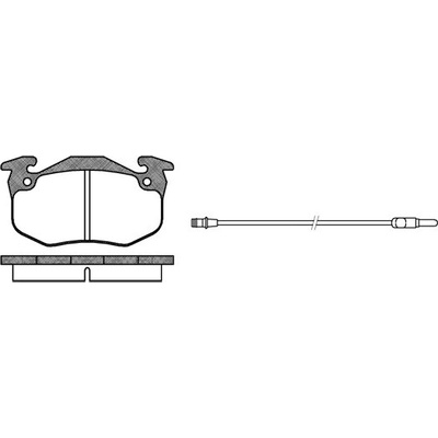 Sada brzdových platničiek kotúčovej brzdy REMSA 0144.32