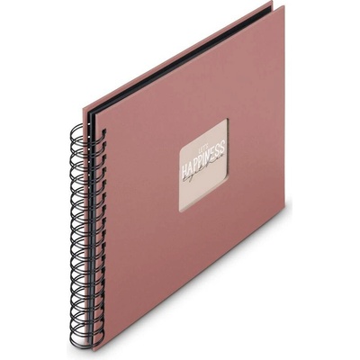 Hama album klasické spirálové FINE ART 28x24 cm, 50 stran, terra, černé listy – Sleviste.cz