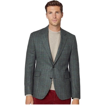HACKETT Сако Hackett Tattersal blazer - Green (Green / Multicolor)