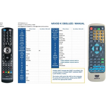 GENERAL ELTA 8905CS, 8883CS, 8909CS, 8892DVDP - съвместимо дистанционно управление на марката General (8905CS, 8883CS, 8909CS, 8892DVDP)