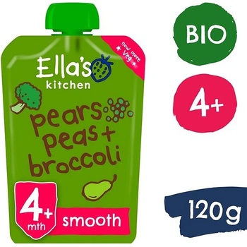 Ella's Kitchen BIO Hruška hrášek a brokolice 120 g