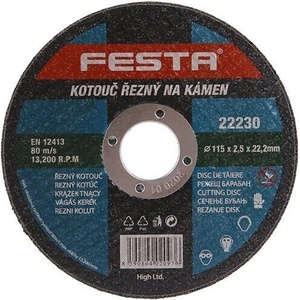 FESTA Диск за рязане на камък FESTA 115 x 2.5 x 22.2 mm 22230