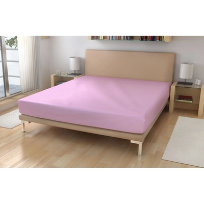 Polášek Jersey prostěradlo Bavlna 150g/m2 Světle růžové 140x200