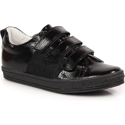 Kornecki dětské polobotky na suchý zip 6286 Jr KOR6286B černé