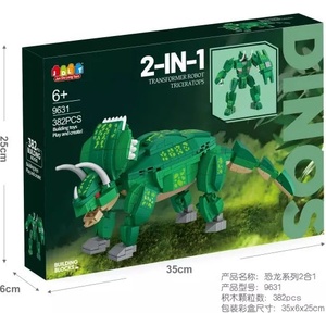 Man Yuk Toys Комплект конструктор - Трицератопс, 382 части (9631)
