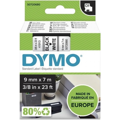 DYMO páska D1 9mm x 7m, čierna na bielej S0720680