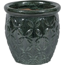 Lafiora Kvetináč glazovaná keramika 20 x 21 cm zelená