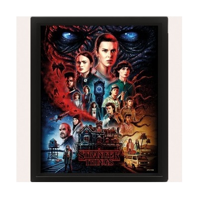 Pyramid International Zarámovaný obraz Stranger Things 4 - Vecna 3D