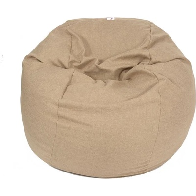 PUFRELAX Пуф, Барбарон 800л. , King Size XL - Sand, Перящ се калъф, Трансформира се в легло, Пълнеж с микс от мемори пяна и дунапрен, Гама Premium, 8258 (PUF-M-KXL-PT-GBE)