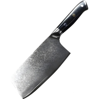 HARAHU Дамаски кухненски нож-Big Cleaver/Черен KP32712 (32712)