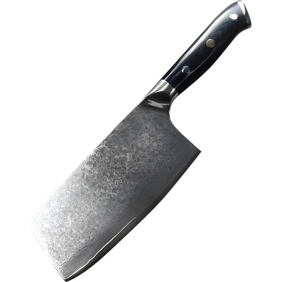 HARAHU Дамаски кухненски нож-Big Cleaver/Черен KP32712 (32712)