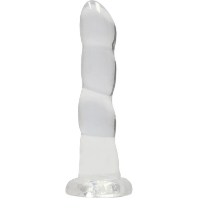 RealRock Bulbous Dildo with Suction Cup 17cm Transparent