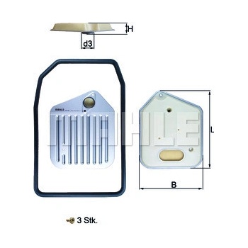 Hydraulický filter automatickej prevodovky MAHLE ORIGINAL HX 163KIT (HX163KIT)