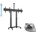 Multibrackets Пакет Моторизирана стойка за телевизор с регулируема височина Multibrackets MB-3220 и двоен стълб Multibrackets MB-4431