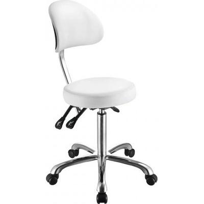 Weelko kosmetický taburet 1025B comfort židle bílá – Zboží Dáma