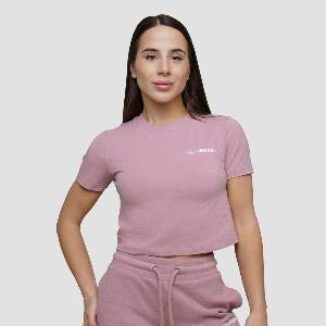 GymBeam Дамска тениска Agile Cropped Woodrose XS