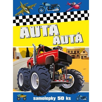 Omaľovánky so samolepkami Autá