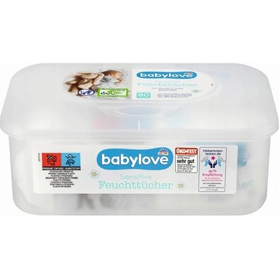 Babylove Vlhčené obrúsky 80 ks