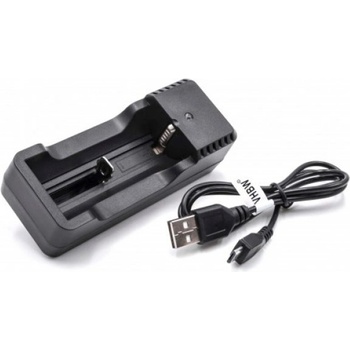 VHBW Зарядно за батерии Li-Ion 18500 / 18650 / 14500 / 18350, MicroUSB (800117714)