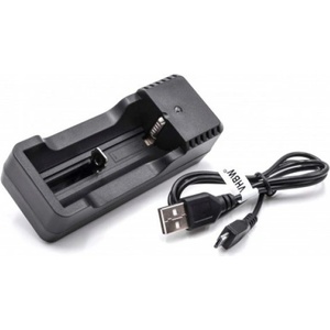 VHBW Зарядно за батерии Li-Ion 18500 / 18650 / 14500 / 18350, MicroUSB (800117714) Зарядно за батерии