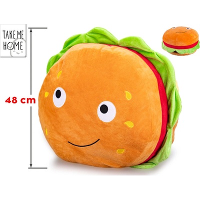 Mikro trading Take Me Home Hamburger s obličejem 48 cm