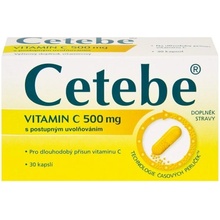 Cetebe Vitamin C 500 mg 30 kapslí