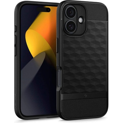 Spigen Magsafe Калъф за iPhone 16, Spigen Caseology Parallax, Черен (ACS08232)