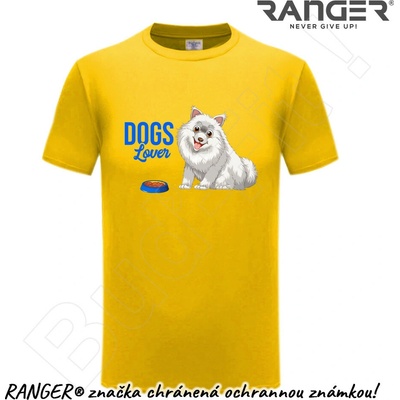 Ranger tričko motív Dogs Lover žltá