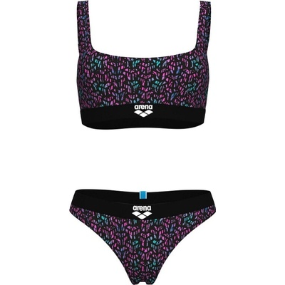 Arena Monogram Elastic bikini Brallette Black/Multi