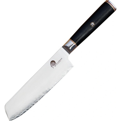 Dellinger Japonský nôž NAKIRI OKAMI 17 cm, čierna