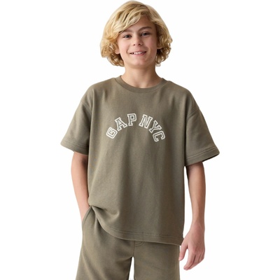 GAP Fashion Logo khaki biela