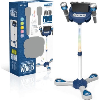 Караоке микрофони на стойка със звукови и светлинни ефекти 6002