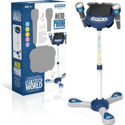 Караоке микрофони на стойка със звукови и светлинни ефекти 6002