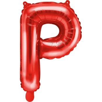 Image 1 of PartyDeco Балон от фолио Mini - Буква P 35см червен