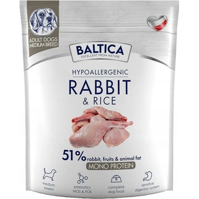 Baltica Nutraceutic Hypoallergenic M Rabbit with rice 1 kg