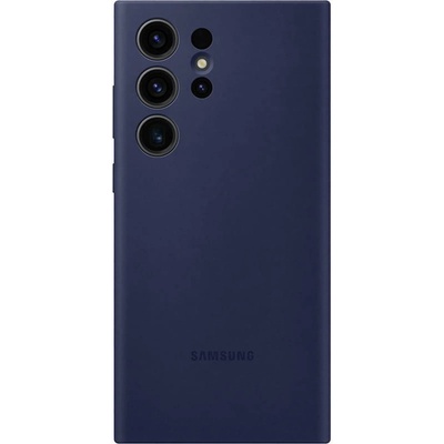Samsung Оригинален гръб Samsung Silicone Cover за Samsung Galaxy S23 Ultra - Син, EF-PS918TNE