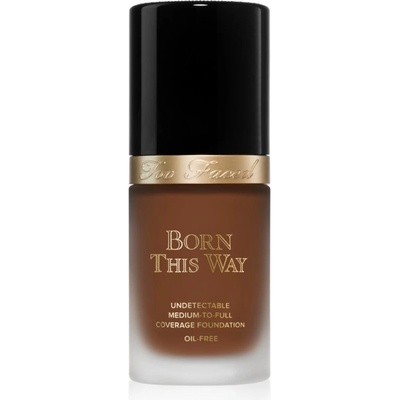 Too Faced Born This Way Flawless Coverage Natural Finish Foundation krycí make-up pre prirodzený vzhľad Cocoa 30 ml