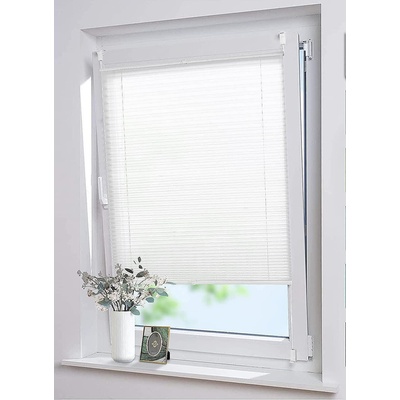 Grandekor Плисирана слънцезащитна полупрозрачна щора 130 х 40 см. , без необходимост от пробиване, бяла BZ40A130 Grandekor® 14177