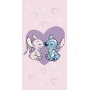 Jerry Fabrics Bavlnená froté osuška 70 x 140 cm Lilo and Stitch love