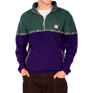 IRIEDAILY Мъжки поларен пуловер Iriedaily Monte Noe Troyer Fleece jumper - Cool Jungle (005-4868-0413)