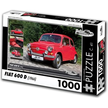 Image 1 of Retro cars - Puzzle Fiat 600 D II (1966) - 1 000 piese